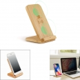 Bamboo Fast Wireless Charger Phone Stand