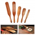 Kitchen Premium Wooden Spatulas 5 Pcs Set