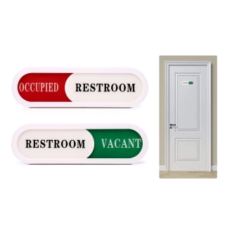 Vacant Occupied Sign Privacy Sign Slider Door Indicator for Home Office Hostel Hospital Restroom