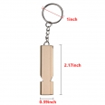 Rectangle Metal Dual-Frequency Survival Whistle