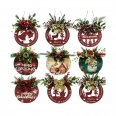 Wooden Christmas Plaque Decorations  Wooden Hanging Sign