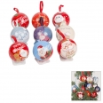 Christmas Tinplate Candy Ball Box Decoration With Rope