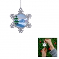 Custom Snowflake Shape Christmas Ornaments
