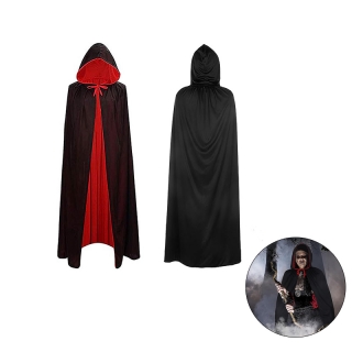 Halloween Black and Red Double Side Cloak