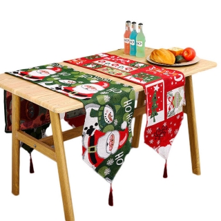 Christmas Table Runner With Tassels