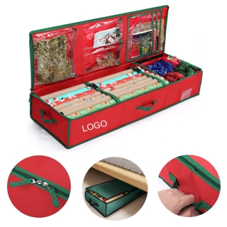 Christmas Wrapping Paper Container Underbed Storage Bag