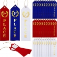 Award Ribbons Set First Place Prizes with Event Card and Rope