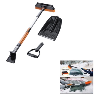 5 in 1 Extendable Snow Brush Ice Scraper Kit For Car Windshield