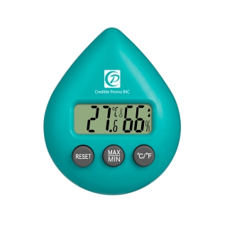 Multifunction Water Drop Shaped Digital Thermometer Hygrometer1