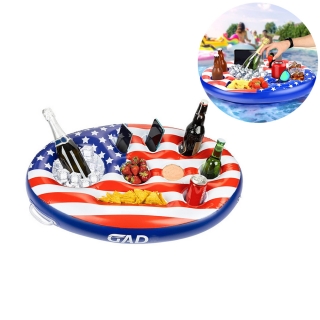 Custom Full Color Imprint Inflatable Pvc Swimming Pool Drink Tray