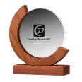 Custom Crescent-Shaped Crystal Trophy