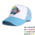 Full Color Imprint 5 Panel Trucker Hat Or Mesh Back Cap