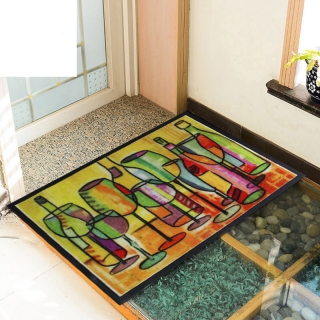 Custom Full Color Imprint Indoor Outdoor Floor Mat Size 4'x6'(ft)