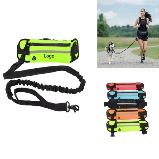 Hands Free Dog Running Leash With Waist Bag