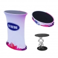 Oval Pop Up Portable Promotion Counter Table Desk Stand