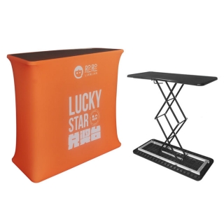 Rectangle Portable Promotion Counter Table Exhibition Stand