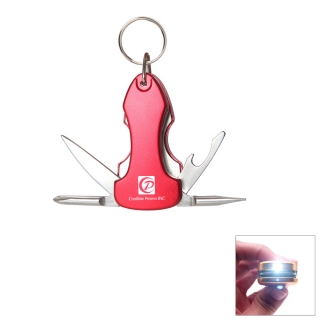7 In1 LED Foldable Multitool Keychain