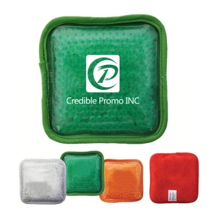 Plush Square Shape Gel Bead Ice Pack Or Hot/Cold Pack