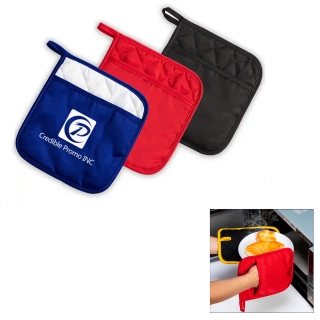 Square Cotton Pot Holder Oven Mitt Microwavable Insulated Glove
