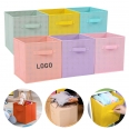 Foldable Colored Storage Cube Baskets with Handles