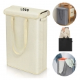 Narrow Laundry Hamper with Lid Collapsible Handbag