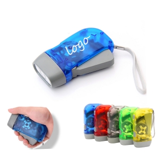 Hand Squeeze Flashlight With Wrist Strap