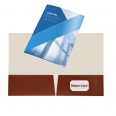 Custom Full Color Imprint Paper Presentation Folder With 2 Pockets