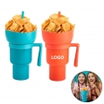 30 oz Drink Cup With Snack Bowl On Top