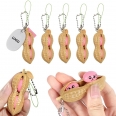 Fidget Toy Peanut Stress Reliever Keychain