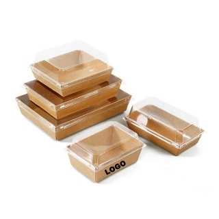 Disposable Dessert Boxes With Clear Lids