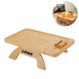 Foldable Wooden Couch Tray With Phone Holder