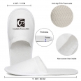 Custom Closed Toe Disposable Nap Cloth Hotel Slipper