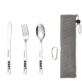 Outdoor Picnic Portable Cutlery Set With Packaging Bag And Climbing Hook