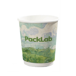 Full Color Imprint 9 OZ Recycled Double Wall Insulated Paper Cup