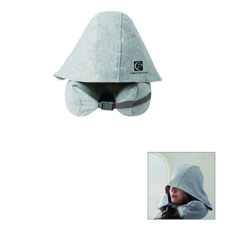 Travel Neck Pillow With Hood For Airplane