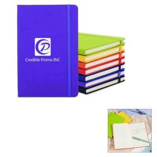 A5 PU Leather Notebook Ruled Notepad With Elastic Band