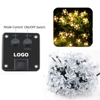 20 LED Solar Flower String Lights For Outside