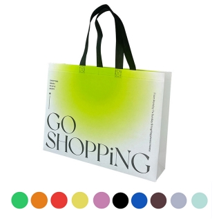 Custom Full Color Imprint 105 GSM Laminated Non-Woven Tote Bag